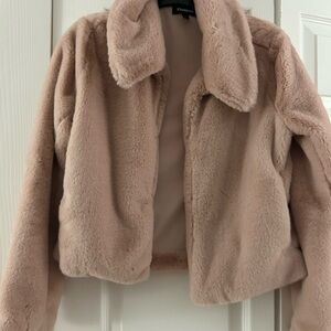 Faux fur jacket